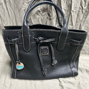 Dooney & Bourke vintage satchel with original key fob!
